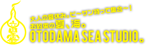 大人の夏休み。ビ～サン持って集合～!お約束の夏、海。OTODAMA SEA STUDIO。